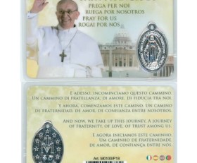 Santino con Medaglia Papa Francesco